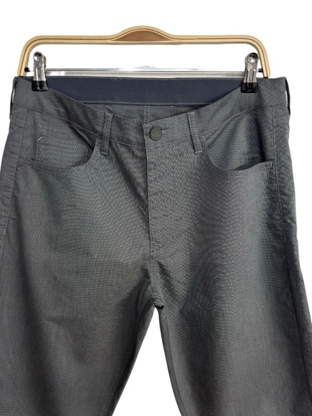 Faherty Reserve Movement Pants Gray Stretch Performance Mens Size 32 Casual